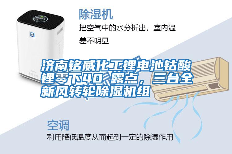 濟南銘威化工鋰電池鈷酸鋰零下40℃露點，三臺全新風(fēng)轉(zhuǎn)輪除濕機組
